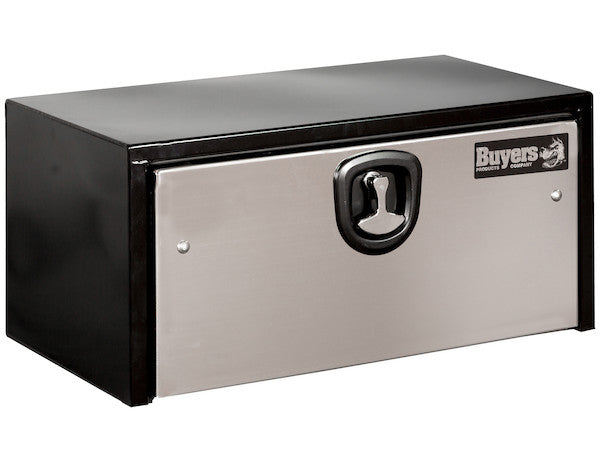 Buyers- 1704703- 24X24X30 Inch Black Steel Truck Box With Stainless Steel Door - Nicks Truck Parts