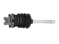 Automann Wabco suspension height control valve with 7.88-inch arm for cab height adjustment, shown in detailed view.