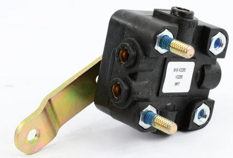 Automann KD2262 height control valve with 2.75-inch arm for suspension cab barksdale, shown mounted on vehicle component.