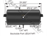 172.2041- Air Tank 2850 Cubic In Vol 12.000in Dia