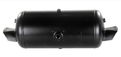 Automann air tank with 1488 cubic inch volume and 9.5-inch diameter, shown from a side view in the image.