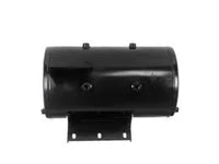 Automann 172.3647 air tank LH for Oshkosh vehicles, showing a cylindrical metal air tank with mounting brackets.