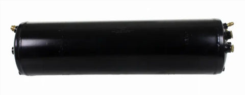 Automann 172.5370 air tank for heavy-duty vehicles, cylindrical metal air storage tank with inlet and outlet fittings.