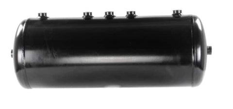 Automann air tank for Kenworth trucks, cylindrical metal component with mounting brackets and fittings visible.