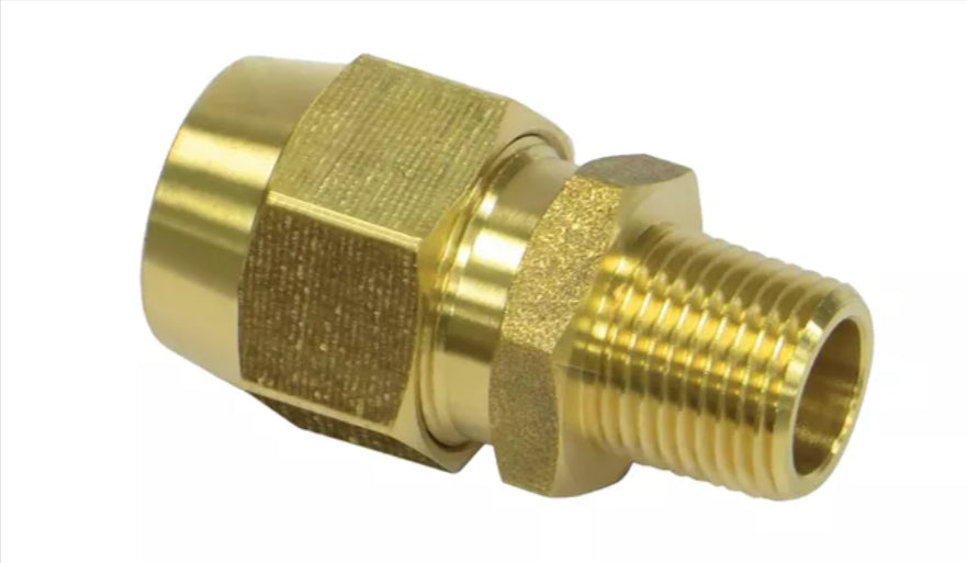 Automann 177.16928D hose coupling 1/2 inch x 1/2 NPT hose fitting with metal construction and threaded connections
