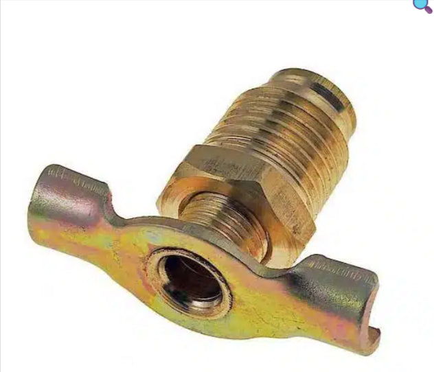 Automann 177.4021 external seat drain valve with 1/4 inch NPT connection, designed for efficient fluid drainage.