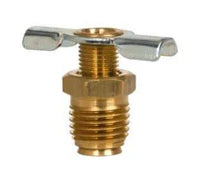 External seat drain valve by Automann, 3/8 inch NPT, with metal body and threaded connection for fluid drainage.