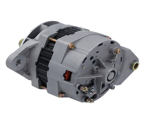 Automann 178.22SI-145AJ 145 Amp J Mount Alternator showing side view with pulley and mounting bracket.