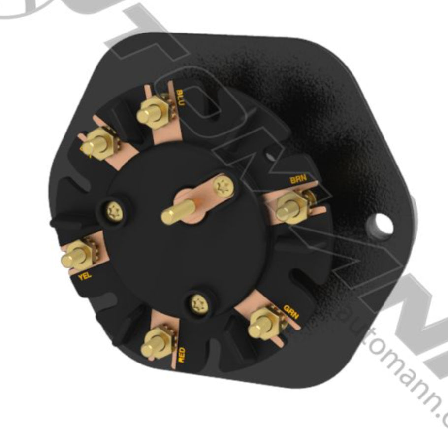 179.1029- Socket 7 Way Split Pin Large Flange - Nick's Truck Parts
