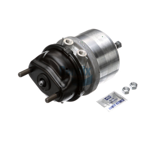 Automann brake chamber 179.MMJB2224DT751 MGM ADB Spring Brake MJB2224DT showing metal housing and mounting components