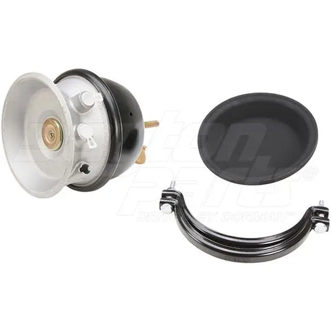Automann PB3030S-Type 30 piggyback spring brake with sealed design, showing metal components and spring mechanism.