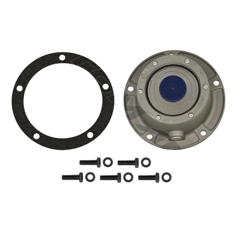 Automann 180.10624K hub cap with hardware for vehicle wheels, featuring a sleek metal finish and mounting clips.