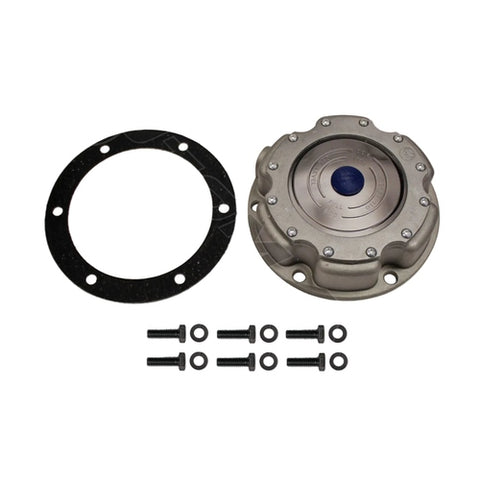 Automann 180.10623K hub cap with hardware, featuring a silver finish and mounting hardware for vehicle wheel protection.