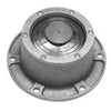Automann 180.10629 die cast aluminum wheel oil hub cap showing a shiny silver finish and detailed design.