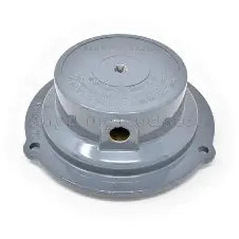 Automann Fleet Standard Hub Cap, durable metal wheel cover with a sleek silver finish for truck or trailer wheels.