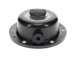 Automann 180.CR1643-CR die cast aluminum wheel oil hub cap with a sleek finish and detailed design.