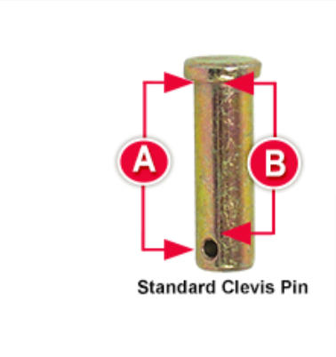 Tectran 2008-8- Clevis Pin 1/2" (PKG of 10) - Nick's Truck Parts