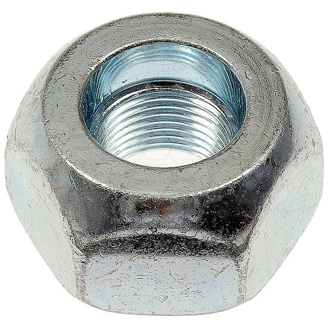 Automann E-5652L disc wheel nut for wheel end applications, shown in a close-up image with the nut's threading and shape.