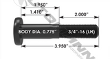 201.6090L - Wheel Stud LH - Nick's Truck Parts