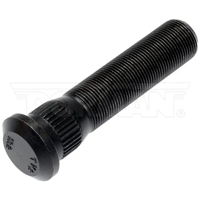 Automann E-6035-Metric Serrated Stud for wheel end, showing metal stud with serrated design and threaded end for secure fitting.