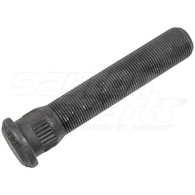 Automann E-8981-Metric Serrated Stud for wheel end applications, showing close-up of the serrated threaded stud.
