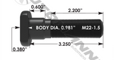 201.6160 - Wheel Stud - Nick's Truck Parts