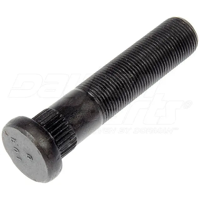 Automann E-11703-Metric Serrated Stud for wheel end, showing detailed serrated surface and metal construction.