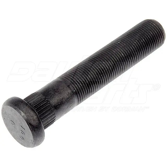 Automann E-11709-Metric Serrated Stud for wheel end, metal fastener with serrated head, shown on a white background.