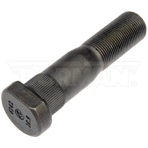 Automann 201.6242 metric serrated stud with a right-hand thread, showing its textured, serrated surface for secure fastening.