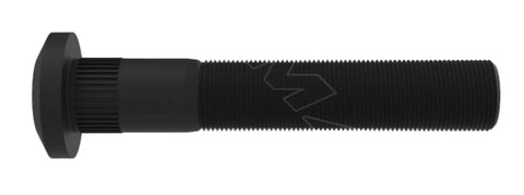 Automann 201.6247 metric serrated stud right-hand side, showing detailed ridged surface and threaded end for secure fastening.