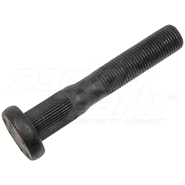 Automann E-8964 serrated wheel end stud with a durable metal finish, designed for secure vehicle wheel attachment.