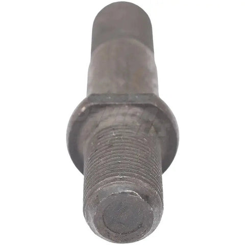 Automann E-5560R round collar shoulder stud for wheel end assembly, visible in the image showing metallic finish and precise threading.