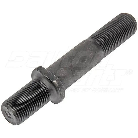 Automann E-6023L round collar shoulder stud for wheel end applications, visible metal components and precise fitting details.
