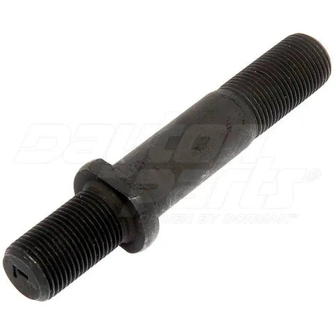 Automann E-5989L round collar shoulder stud for wheel end applications, shown in a detailed close-up image.