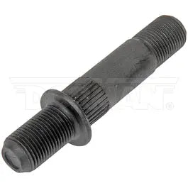 Automann E-5716L round collar shoulder stud for wheel end assembly, visible metal components on a vehicle part.