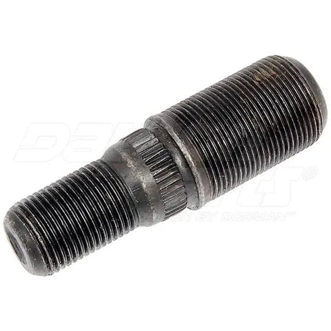 Automann E-5922L round collar shoulder stud for wheel end applications, shown in a close-up image.