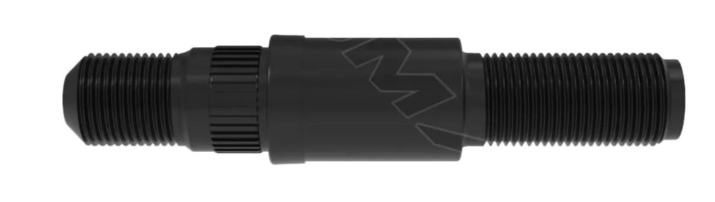 Automann E-9007 round collar should stud for wheel end assembly, shown on a vehicle wheel in the image.
