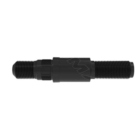 Automann E-9007 round collar should stud for wheel end assembly, shown on a vehicle wheel in the image.