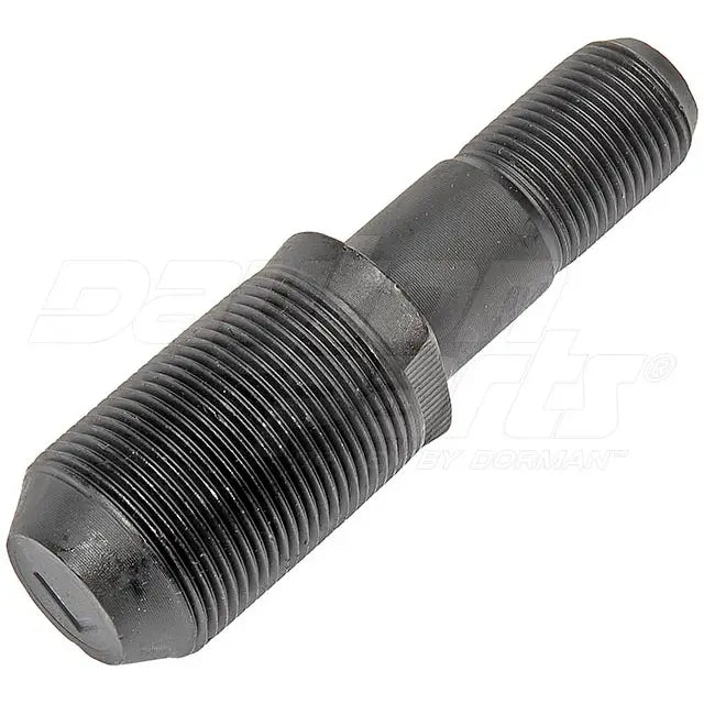 Automann E-5935L round collar shoulder stud for wheel end assemblies, visible with metal construction and fastening features.