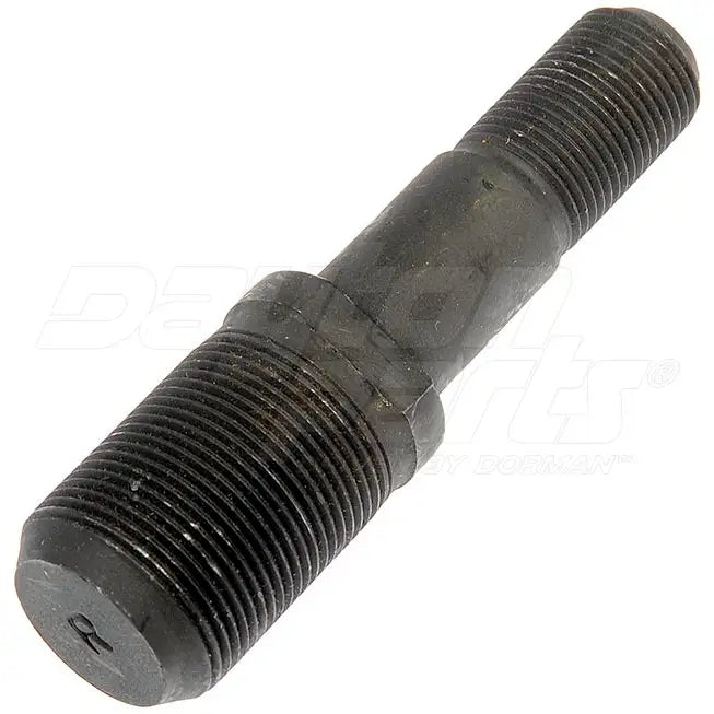 Automann E-5937L round collar shoulder stud for wheel end assembly, showing a metal component with a rounded collar design.