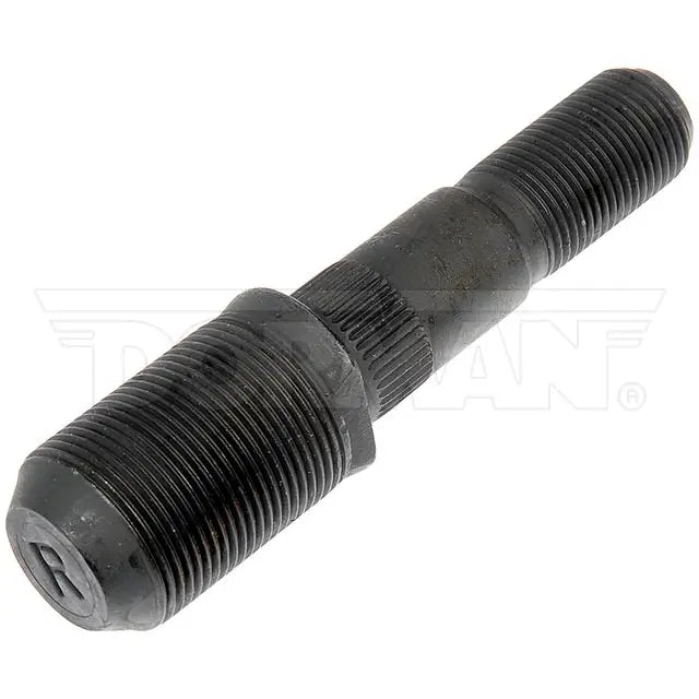 Automann E-8951L round collar shoulder stud for wheel end applications, shown in a close-up image.