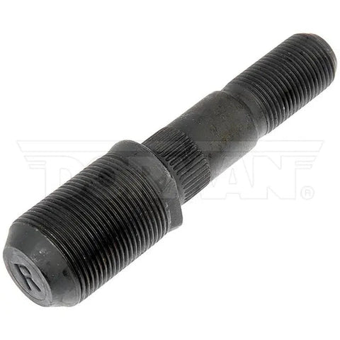 Automann E-8951L round collar shoulder stud for wheel end applications, showing the metal component with round collar design.