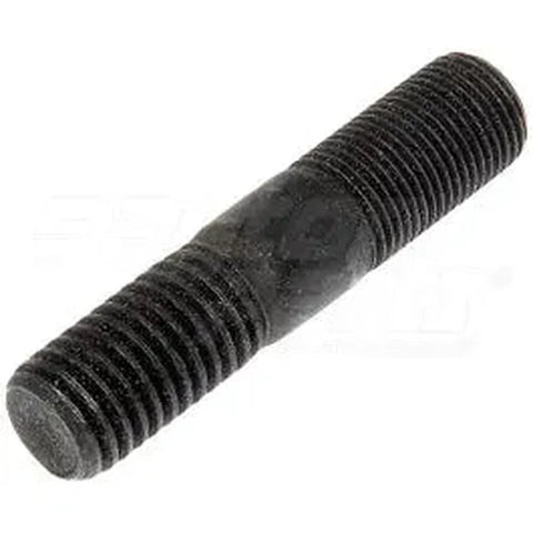 Automann E-5947 drive flange stud for wheel end assembly, showing the metal stud with bolt threads and flange plate.