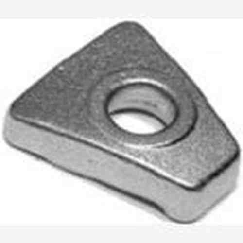 Automann E-6053 wheel end clamp attached to vehicle wheel, showcasing durable wheel lock component.