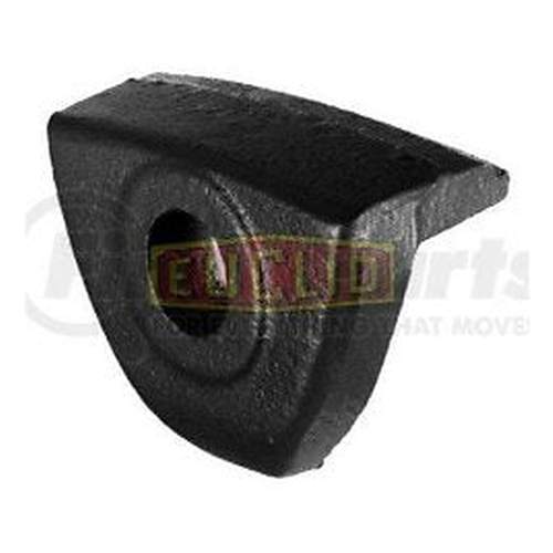 Automann E-5839 wheel end clamp securing vehicle wheels, shown in black with metal components and mounting features.