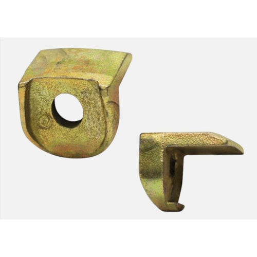 Automann E-5905A wheel clamp for wheel end security, shown attached to vehicle wheel in a close-up view.