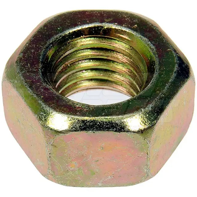 Automann E-4962 spoke wheel rim nut for wheel end, showing a close-up of the durable metal nut on a wheel assembly.