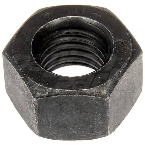 Automann E-7775 spoke wheel rim nut for wheel end, showing a close-up of the durable metal nut on a wheel rim.