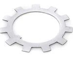 Automann E-2467 axle spindle washer for wheel end assembly, shown in a close-up image with metallic finish and precise design.