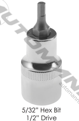 210.1005CH- Socket 5/32in Hex Bit 1/2in Drive - Nick's Truck Parts